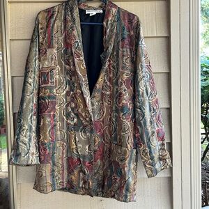 Raphael Lorenzo California Multicolor Abstract Women's Jacket/blazer. Sz L